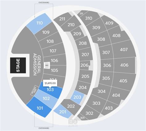 interactive msg sphere seating chart.